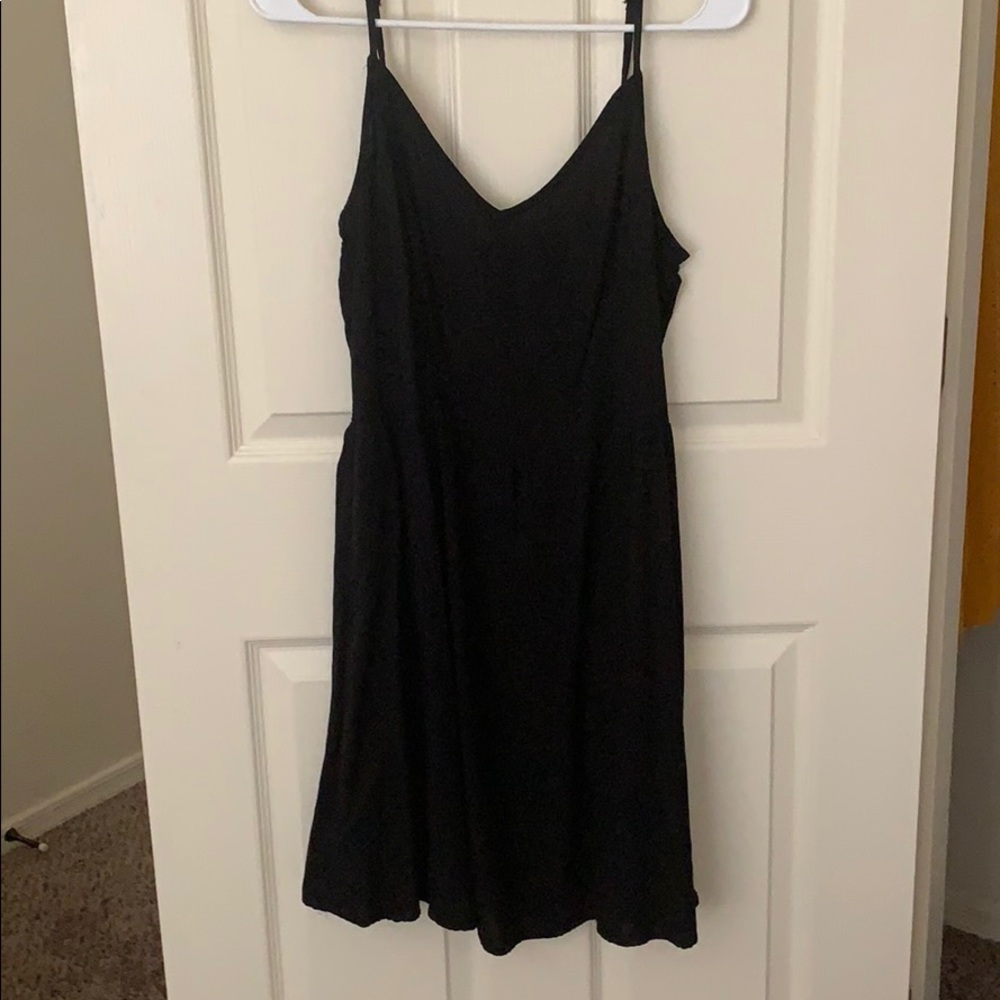 Black sundress with smocked back